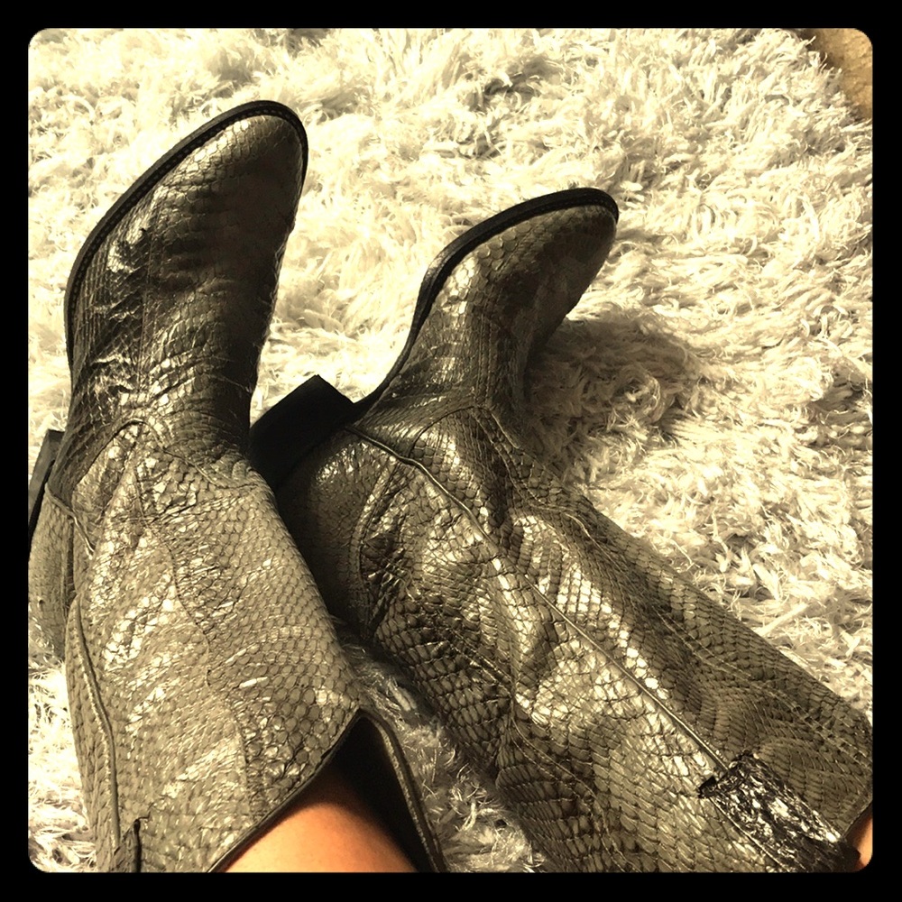 Snakeskin boots
